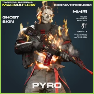 Pyro Ghost Skin in Warzone and MW2 Tracer Pack Elementals Magmaflow Bundle