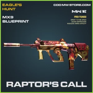 Raptor's Call MX9 Blueprint Skin in Warzone and MW2 Eagle's Hunt Bundle