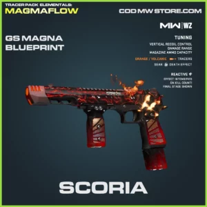 Scoria GS Magna Blueprint Skin in Warzone and MW2 Tracer Pack Elementals Magmaflow Bundle