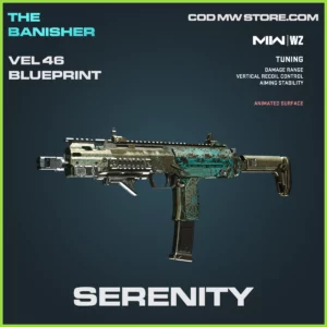Serenity Vel 46 Blueprint Skin in Warzone and MW2 The Banisher Bundle