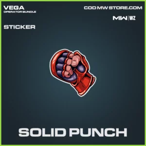 Solid Punch sticker in Warzone and MW2 Vega Operator Bundle