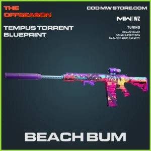 Beach Bum Tempus Torrent Blueprint Skin in Warzone and MW2 The Offseason Bundle