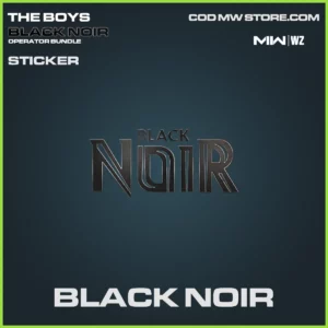 Black Noir sticker in Warzone and MW2 The Boys Black Noir Operator Bundle