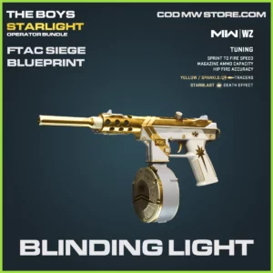 Blinding Light FTAC Siege Blueprint Skin in Warzone and MW2 Starlight The Boys Bundle