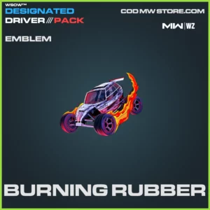 Burning Rubber Emblem in Warzone and MW2 WSOW Designated Driver Pack Bundle