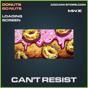 Can't Resist Loading Screen in Warzone and MW2 Donuts Go Nuts Bundle