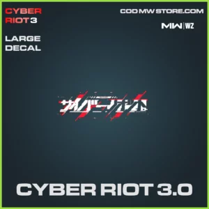 Cyber Riot 3.0 Large Decal in Warzone and MW2 Cyber Riot 3 Bundle
