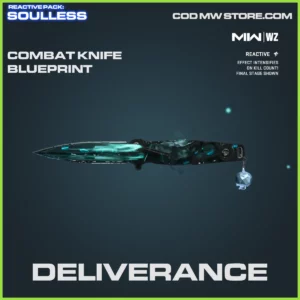 Deliverance Combat Knife Blueprint Skin in Warzone and MW2 Reactive Pack: Soulless