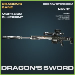 Dragon's Sword MCPR-300 Blueprint Skin in Warzone and MW2 Dragon's Bane Bundle