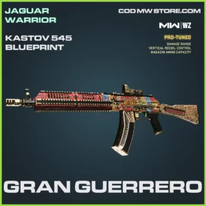 Gran Guerrero Kastov 545 Blueprint Skin in Warzone and MW2 Jaguar Warrior MW2
