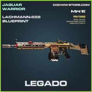 Legado Lachmann-556 Blueprint Skin in Warzone and MW2 Jaguar Warrior MW2