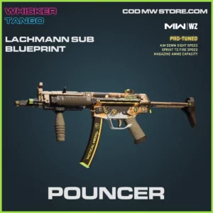 Pouncher Lachmann Sub Blueprint Skin in Warzone and MW2 Whisker Tango Bundle