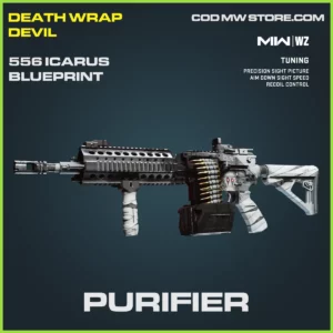 Purifier 556 Icarus Blueprint Skin in Warzone and MW2 Death Wrap Devil Bundle