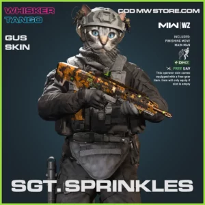 Sgt. Sprinkles Gus Skin in Warzone and MW2 Whisker Tango Bundle