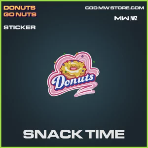 Snack Time Sticker in Warzone and MW2 Donuts Go Nuts Bundle