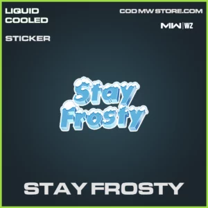 Stay Frosty sticker in Warzone and MW2 Liquid Cooled Bundle