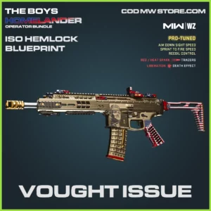Vought Issue ISO Hemlock Blueprint Skin in Warzone and MW2 The Boys Homelander Bundle