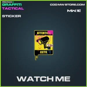 Watch Me Sticker in Warzone and MW2 Call of Duty Pro Pack 6 Graffiti Tactical Bundle