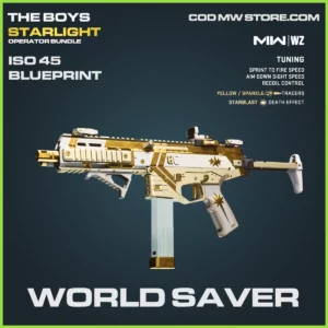 World Saver ISO 45 Blueprint Skin in Warzone and MW2 Starlight The Boys Bundle