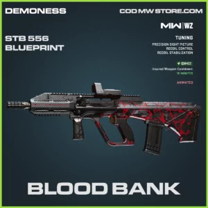 Blood Bank STB 556 Blueprint Skin in Warzone, MW2 and MW3 Demoness Bundle