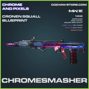 Chromesmasher Cronen Squall blueprint Skin in Warzone and MW2 Chrome and Pixels Bundle