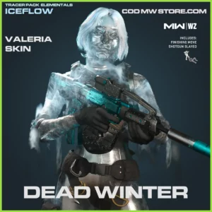 Dead Winter Valeria Skin in Warzone and MW2 Tracer Pack Elementals Iceflow Bundle
