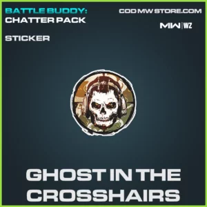 Ghost in the Crosshairs Sticker in Warzone, MW2 and MW3 Battle Buddy: Chatter Pack Bundle