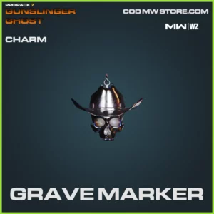 Grave Marker Charm in Warzone and MW2 Pro Pack 7 Gunslinger Bundle