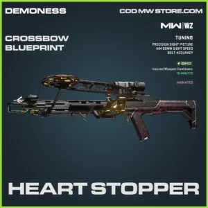Heart Stopper Crossbow blueprint skin in Warzone, MW2 and MW3 Demoness Bundle