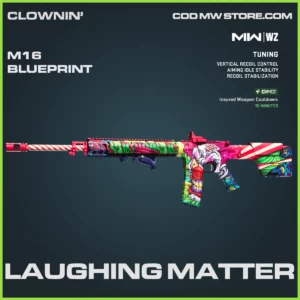 Laughing Matter M16 Blueprint Skin in Warzone and MW2 Clownin' Bundle