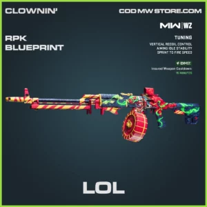 LOL RPK BLueprint Skin in Warzone and MW2 Clownin' Bundle