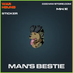 Man's Bestie sticker in Warzone and MW2 War Hound Bundle