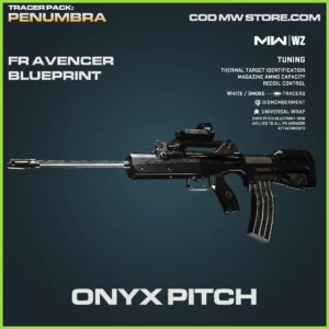 Onyx Pitch FR Avencer Blueprint Skin in Warzone and MW2 Tracer Pack Penumbra Bundle