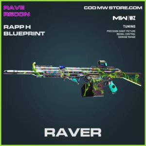 Raver Rapp H Blueprint Skin in Warzone, MW2 and MW3 Rave Recon Bundle