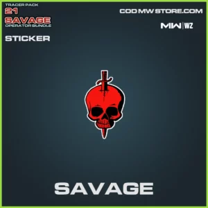Savage Sticker in Warzone, MW2 and MW3 21 Savage Operator Bundle