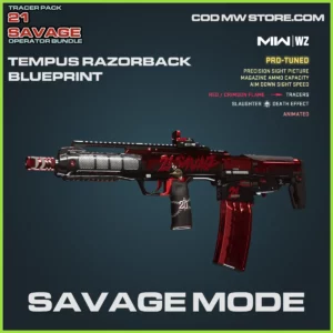 Savage Mode Tempus Razorback Blueprint Skin in Warzone, MW2 and MW3 21 Savage Operator Bundle