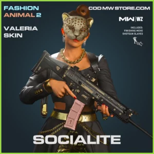 Socialite Valeria Skin in Warzone, MW2 and MW3 Fresh Fashion Animal 2 Bundle