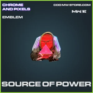 Source of Power emblem in Warzone and MW2 Chrome and Pixels Bundle