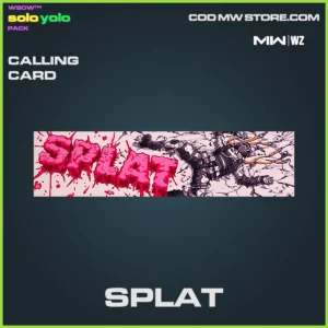 Splat calling card in Warzone, MW2 and MW3 WSOW Solo yolo pack