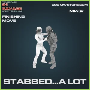 Stabbed... A Lot Finishing Move in Warzone, MW2 and MW3 21 Savage Operator Bundle