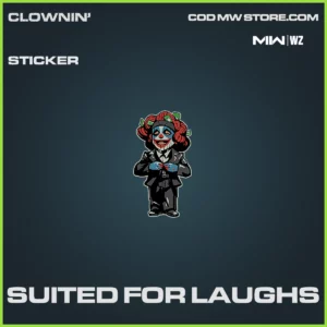 Suited For Laughs Sticker in Warzone and MW2 Clownin' Bundle