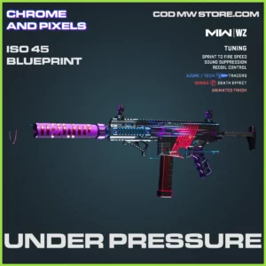 Under Pressure ISO 45 blueprint skin in Warzone and MW2 Chrome and Pixels Bundle