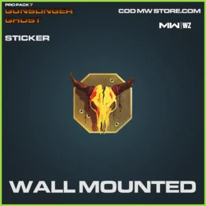 Wall Mounted Sticker in Warzone and MW2 Pro Pack 7 Gunslinger Bundle