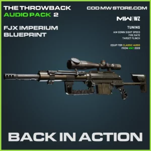 Back In Action FJX Imperium Intervention Blueprint Skin in Warzone, MW2, MW3 The Throwback Audio Pack 2