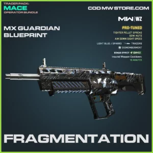 Fragmentation MX Guardian Blueprint Skin in Warzone, MW2, MW3 Tracer Pack: Mace Operator Bundle