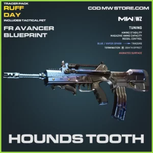 Hounds Tooth FR Avancer Blueprint Skin in Warzone, MW2 and MW3 Ruff Day Bundle