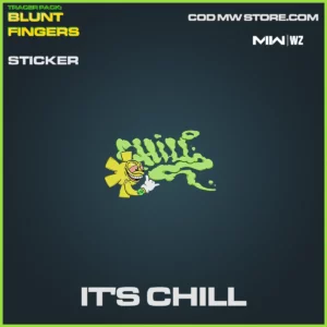 It's Chill Sticker in Warzone, MW2, MW3 Tracer Pack: Blunt Fingers Bundle