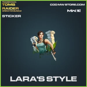 Lara's Style Sticker in Lara Croft Tomb Raider Operator Bundle in Warzone, MW2 and MW3