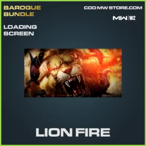 Lion Fire Loading Screen in Warzone, MW2, MW3 Baroque Bundle