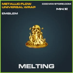 Melting Emblem in Warzone, MW2, MW3 Metallic Flow Universal Wrap Bundle